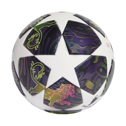 Piłka nożna adidas UCL 25/26 Street Ball biało-fioletowa JX9088