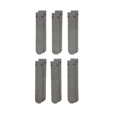 Skarpety Nike Everyday Cush Crew 6 par szare SX7666 064