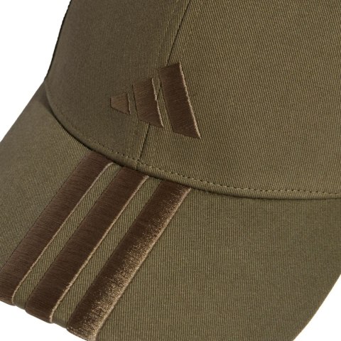 Czapka z daszkiem adidas 3-Stripes New Logo Baseball oliwkowa KE5878