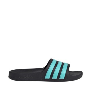 Klapki dla dzieci adidas Adilette Aqua Slides czarno-niebieskie JS2497