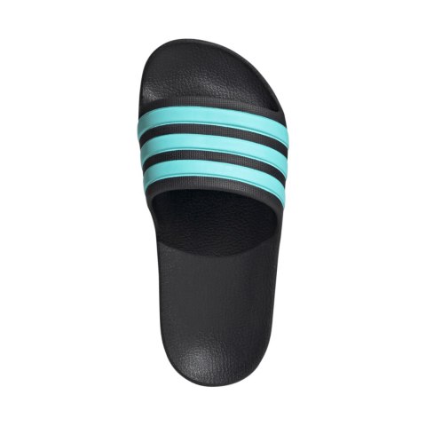 Klapki dla dzieci adidas Adilette Aqua Slides czarno-niebieskie JS2497