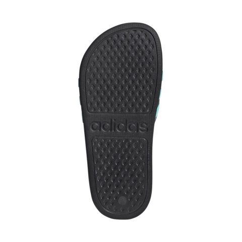 Klapki dla dzieci adidas Adilette Aqua Slides czarno-niebieskie JS2497