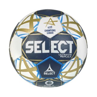 Piłka ręczna Select Ultimate Champions League Replica 2 v25 Official EHF biało-granatowo-złota 13519