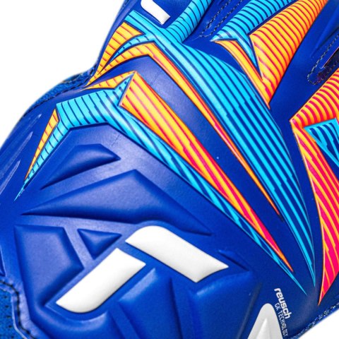 Rękawice bramkarskie Reusch Attrakt Solid niebieskie 5670515 4126