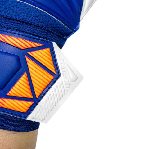 Rękawice bramkarskie Reusch Attrakt Solid niebieskie 5670515 4126