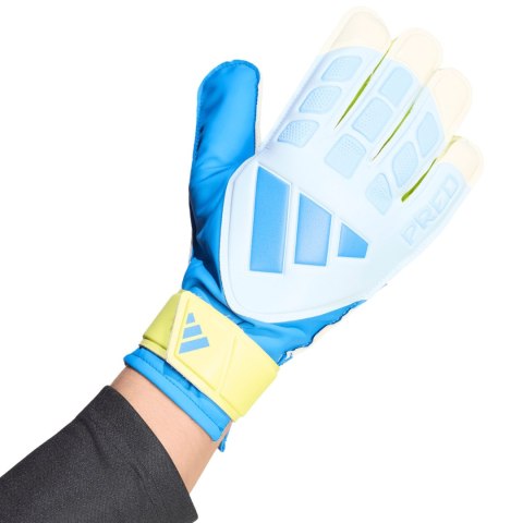 Rękawice bramkarskie adidas Predator Training biało-żółto-niebieskie KA7786
