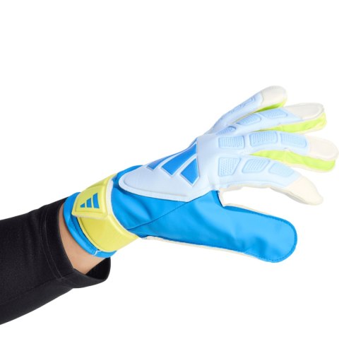 Rękawice bramkarskie adidas Predator Training biało-żółto-niebieskie KA7786
