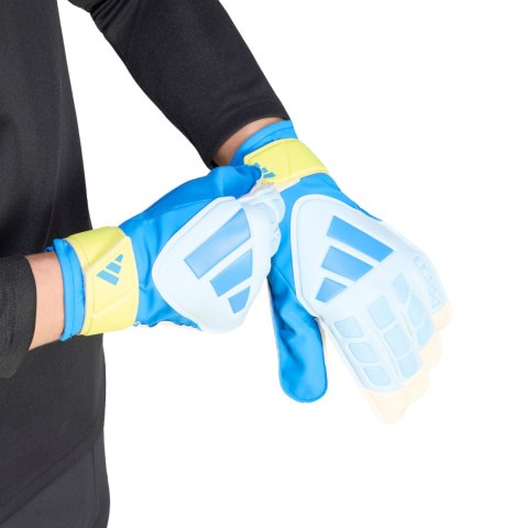 Rękawice bramkarskie adidas Predator Training biało-żółto-niebieskie KA7786