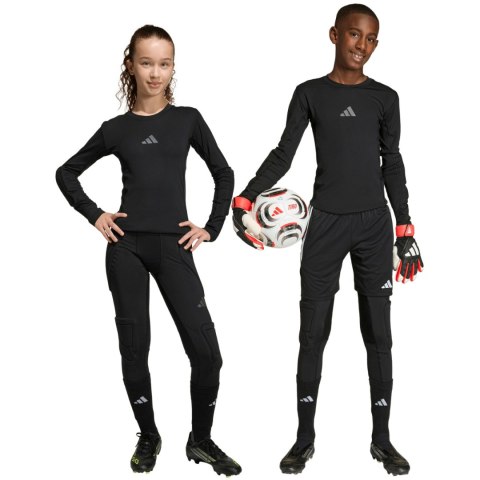 Legginsy bramkarskie dla dzieci adidas Padded Baselayer Long Tight czarne JZ9225