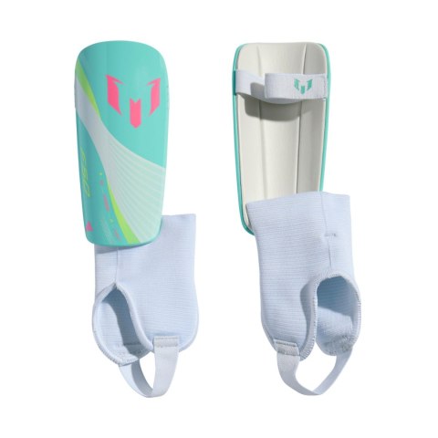 Ochraniacze piłkarskie dla dzieci adidas Messi Match jasnozielone KA7850