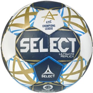 Piłka Select Replica EHF Champions League niebiesko-biała