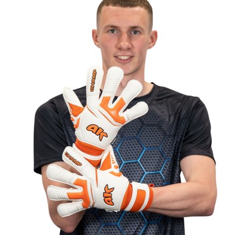 Rękawice bramkarskie 4Keepers Champ Training VII RF2G biało-pomarańczowe