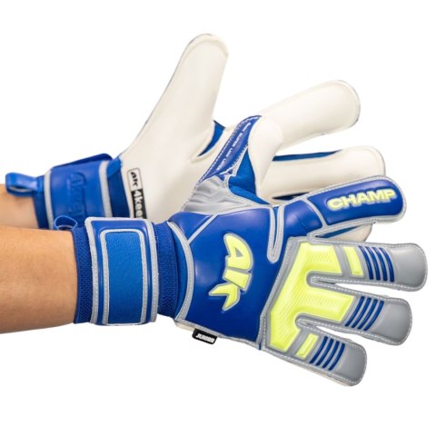 Rękawice bramkarskie 4Keepers Champ VII HB Junior niebiesko-zielone fluo