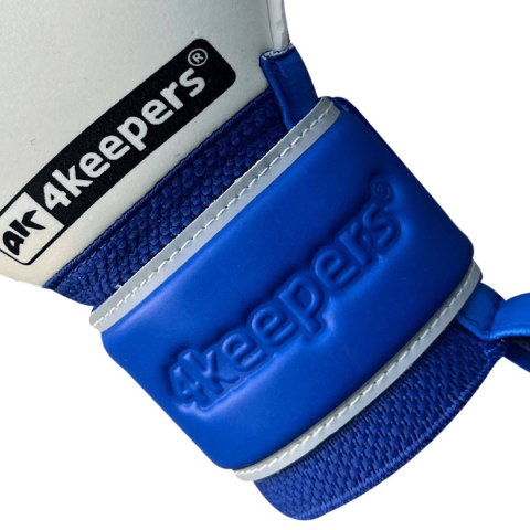 Rękawice bramkarskie 4Keepers Champ VII HB Junior niebiesko-zielone fluo