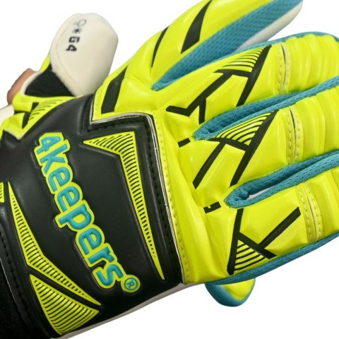 Rękawice bramkarskie 4Keepers Force V5 25 Wave NC czarno-zielone fluo