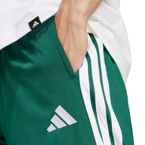 Spodnie męskie adidas 3-Stripes Tricot Regular-Fit Open Hem zielone JI8806