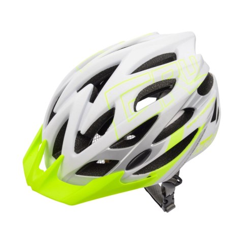 Kask Meteor Gruver L 58-61 cm biało-zielony 24802