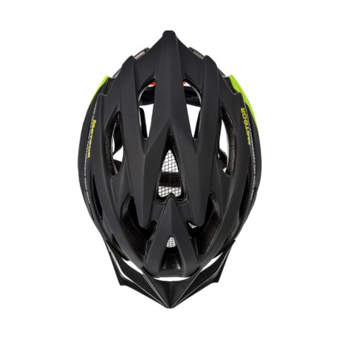 Kask rowerowy Meteor MV29 Drizzle M 55-58 cm czarny/neonowy zielony 16920
