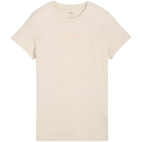 Koszulka damska Puma ESS Script Tee beżowa 691760 87