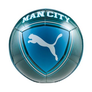 Piłka nożna Puma MCFC Culture turkusowo-niebieska 84976 13