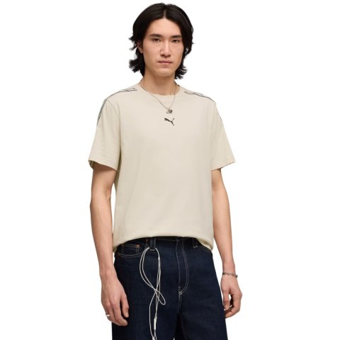 Koszulka męska Puma Tape Tee beżowa 691693 87