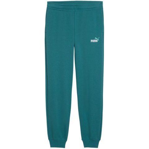 Spodnie dla dzieci Puma ESS 2 Color No.1 Logo zielone 693892 41