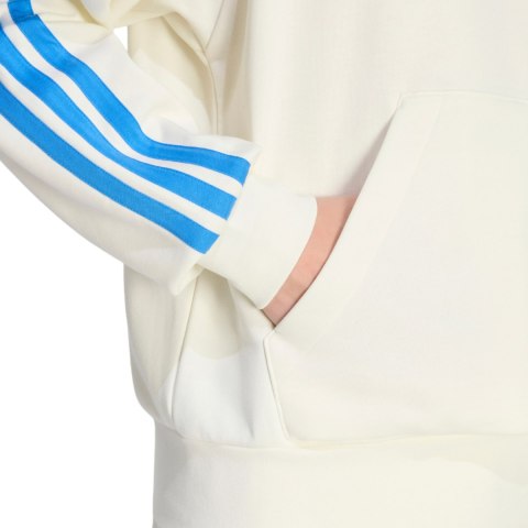 Bluza męska adidas Essentials 3-Stripes French Terry Hoodie kremowa KD4901