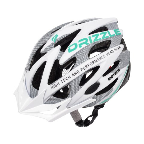Kask rowerowy Meteor MV29 Drizzle M 55-58 cm biało-szaro-miętowy 24713