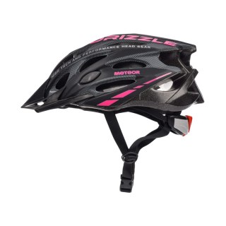 Kask rowerowy Meteor MV29 Drizzle M 55-58 cm czarno-różowy 24715