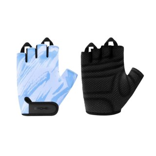 Rękawiczki rowerowe Spokey Ride czarno-niebieskie 946568-946569-946570