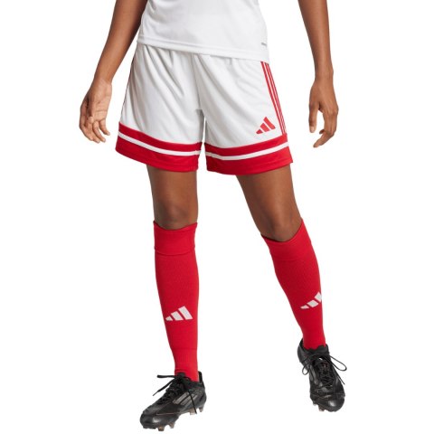 Spodenki damskie adidas Squadra 25 biało-czerwone JJ0020