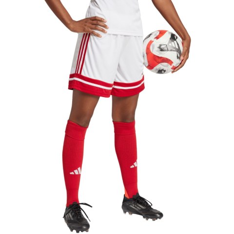 Spodenki damskie adidas Squadra 25 biało-czerwone JJ0020
