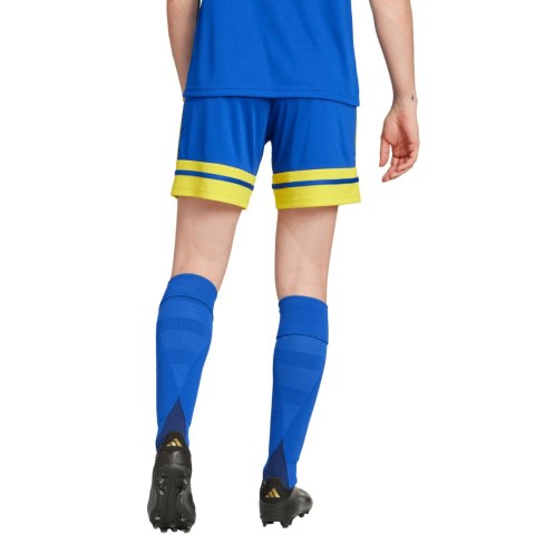 Spodenki damskie adidas Squadra 25 niebiesko-żółte JN5408