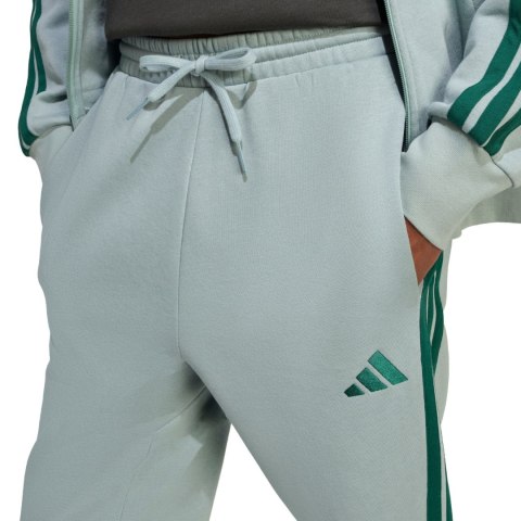 Spodnie męskie adidas Essentials 3-Stripes Fleece miętowe KD4836