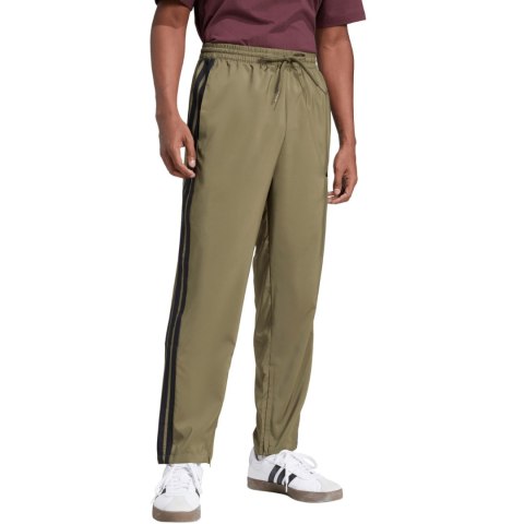 Spodnie męskie adidas Essentials 3-Stripes Stanford Open Hem oliwkowe JE6401