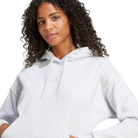 Bluza damska adidas Essentials Small Logo Feel Cozy jasnoszara JN1853