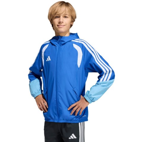 Kurtka dla dzieci adidas Tiro 26 Competition All Weather niebieska KB0157