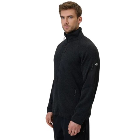 Polar męski 4F M443 głęboka czerń melanż 4FWSS26TFLEM443 20M