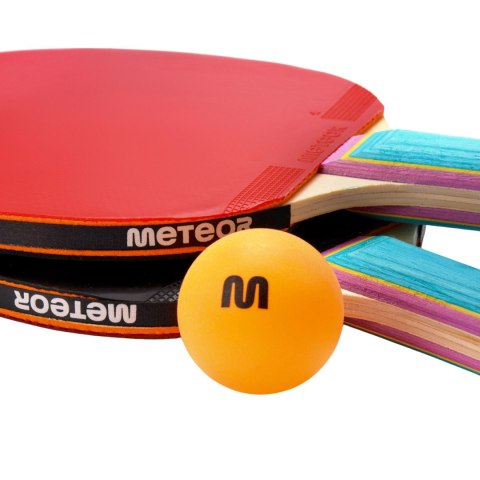 Zestaw do tenisa stołowego Meteor 2 rakietki Zephyr 1*, 3 piłeczki 15021