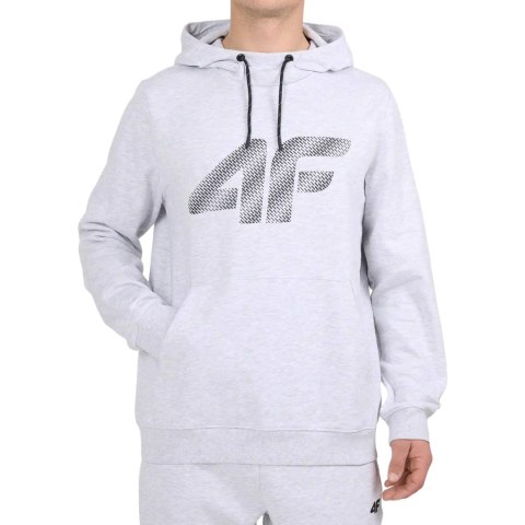 Bluza męska 4F M2548 chłodny jasny szary melanż 4FWMM00TSWSM2548 27M