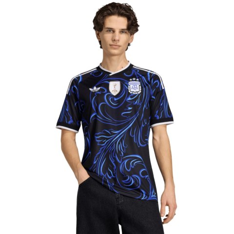 Koszulka męska adidas Argentyna 26 Away Jersey czarno-niebieska JM8395