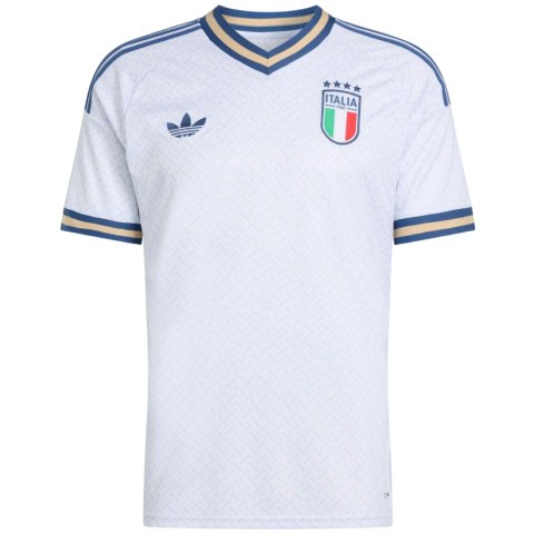 Koszulka męska adidas Italy 26 Away Jersey biało-niebieska KC8704