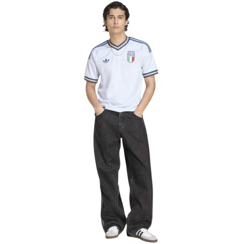 Koszulka męska adidas Italy 26 Away Jersey biało-niebieska KC8704