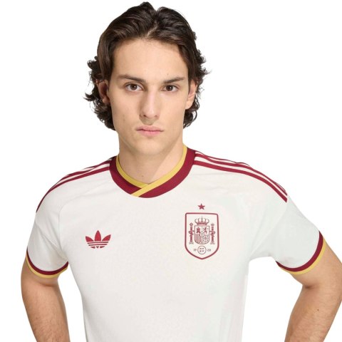 Koszulka męska adidas Spain 26 Away Jersey kremowa JN4397