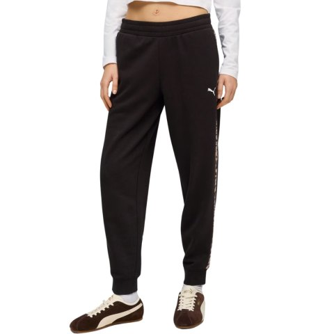 Spodnie damskie Puma ESS Graphic Animal Comfort czarne 692464 01
