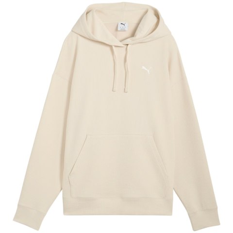 Bluza damska Puma ESS Elevated Comfort Hoodie kremowa 691814 87