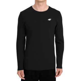 Koszulka męska 4F Longsleeve M611 głęboka czerń 4FWMM00TLONM611 20S