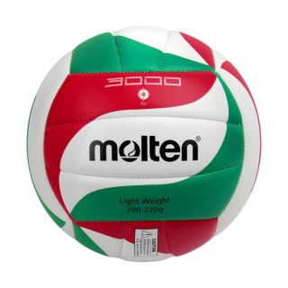 Piłka siatkowa Molten biało-czerwono-zielona V4M3000-L