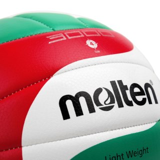 Piłka siatkowa Molten biało-czerwono-zielona V4M3000-L