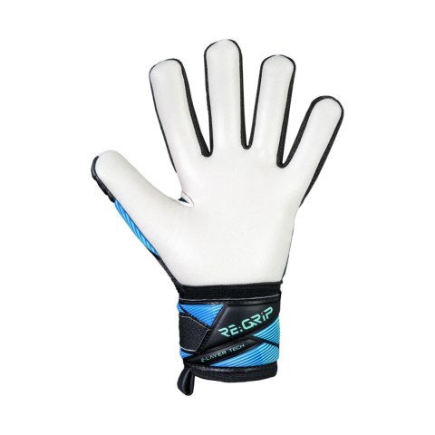 Rękawice bramkarskie Reusch Attrakt RE:Grip NC Junior czarno-niebieskie 5672535 7272